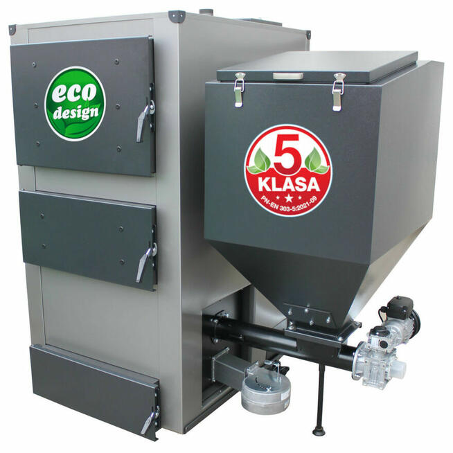 Kocioł 150kW do 1300 m2 z podajnikiem na ekogroszek 5 KLASA