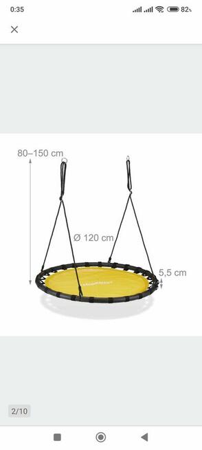 Duża Huśtawka RelaxDays bocianie gniazdo ogrodowa do ogrodu