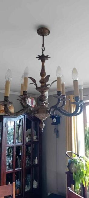 Oświetlenie mosiężne ok. 8kg, sprawne: cena 480 zł. Sprzedam