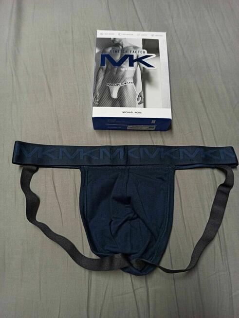 Jockstrap Michael Kors granatowe majtki L jockstrapy sport
