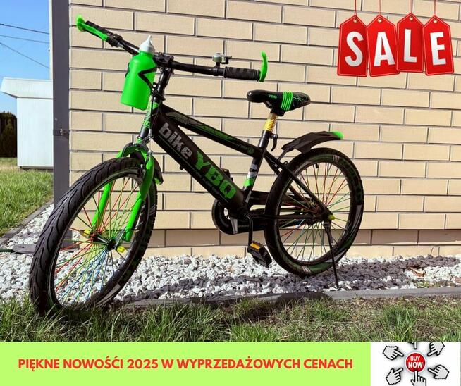 ROWER DZIECIĘCY 20 CALI - KOLOR ZIELONY