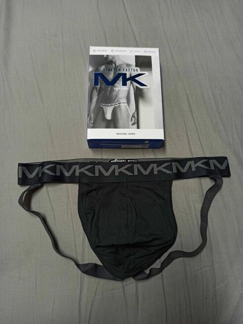 Jockstrap Michael Kors czarne majtki L jockstrapy sport