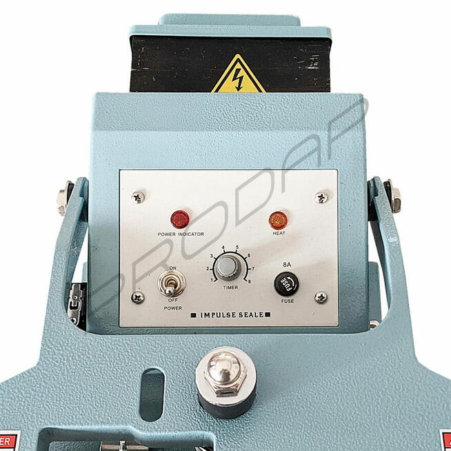 Zgrzewarka 40cm 45cm do folii nożna STALOWA z BLATEM