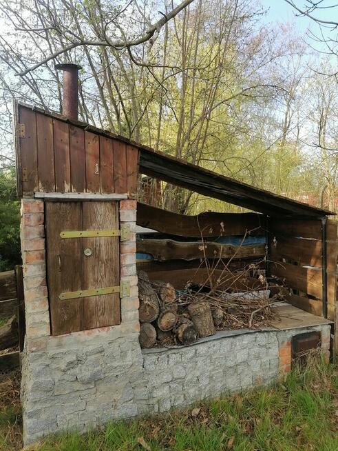 Działka ROD z linią brzegową