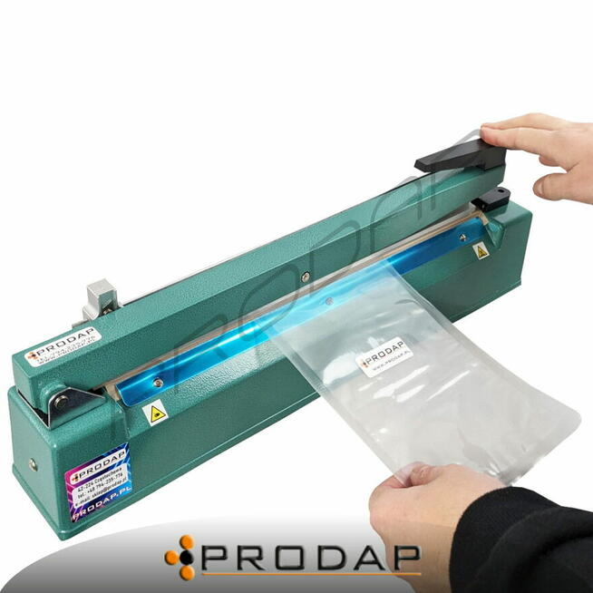 Zgrzewarka 40cm do folii ręczna z NOŻEM liniowa