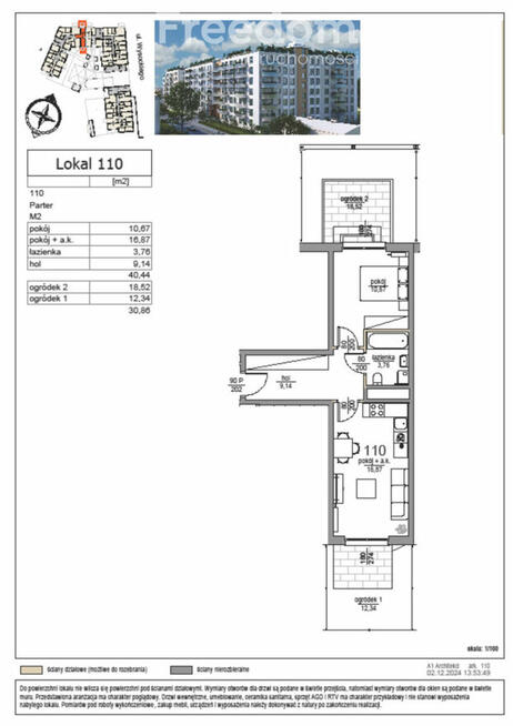M2 | Dwa ogródki | Idealny układ