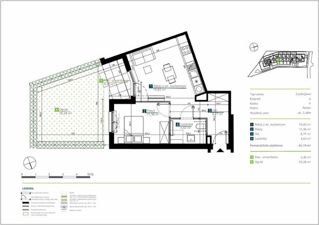 M2 | Rozkładowe | Ogródek | Aneks | Jasne