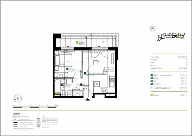 M2 | Rozkładowe | Duży balkon | Aneks