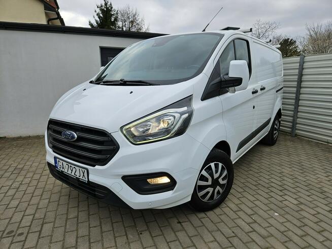 Ford Transit Custom 2.0 TDCi 130KM FV23% bezwypadek BDB WYPOSAŻENIE 3 osobowy BDB stan