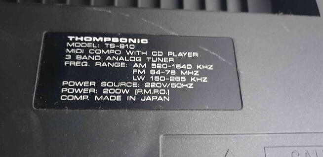 Wieża thompsonic TS 910