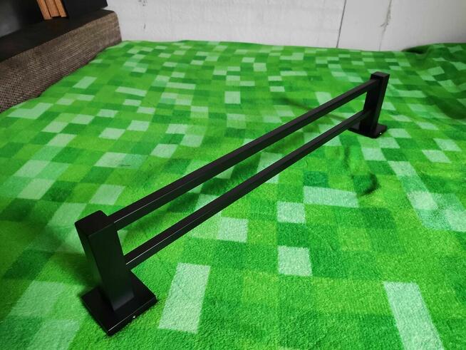 Wieszak Na Ręczniki Czarny LOFT uchwyt łazienkowy ścienny