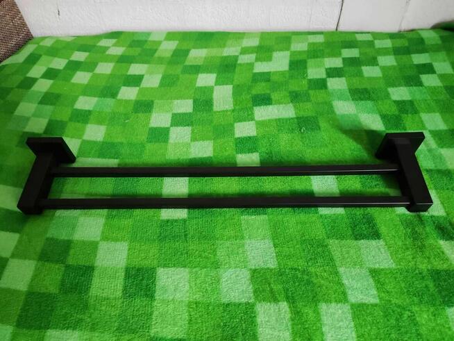 Wieszak Na Ręczniki Czarny LOFT uchwyt łazienkowy ścienny