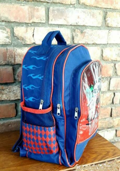 Plecak szkolny w auta wyścigowe 3D NOWY