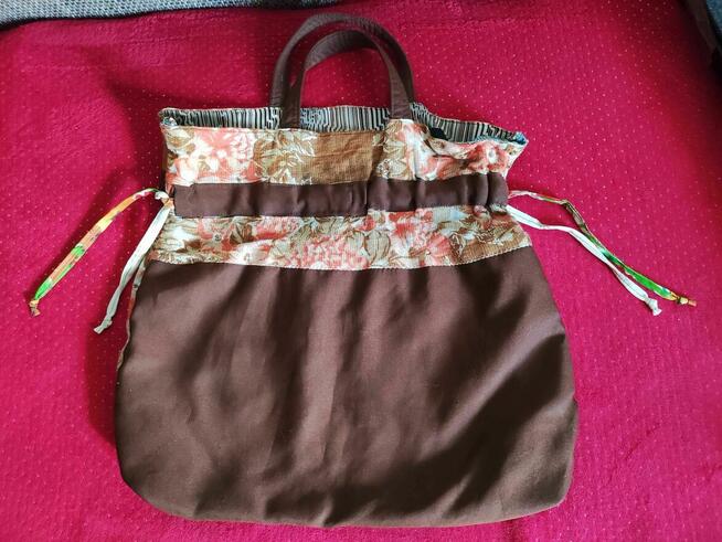 Torba w Kwiaty siatka plecak torebka Damska