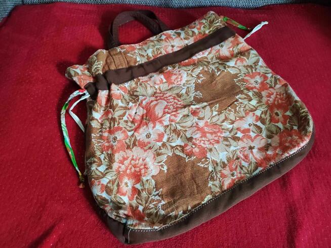 Torba w Kwiaty siatka plecak torebka Damska