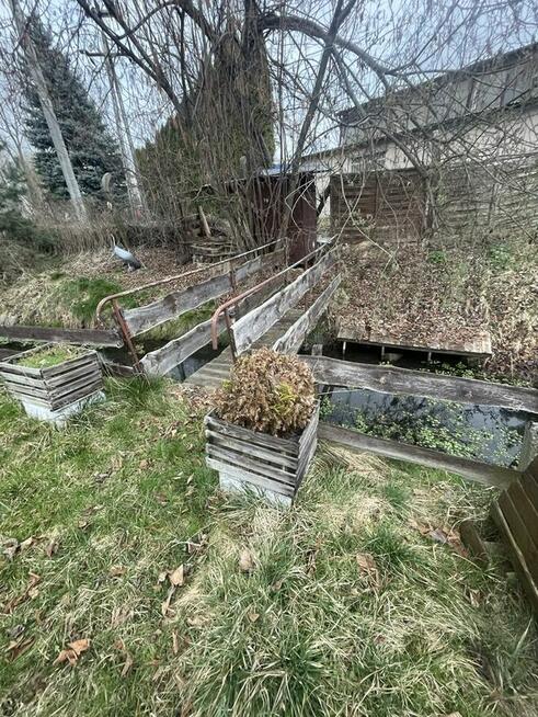 Działka ROD z linią brzegową