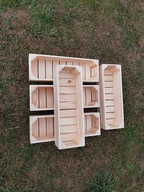 Skrzynka drewniana NUMER-9 tzw. doniczka 60×20×13.5 szlifowana