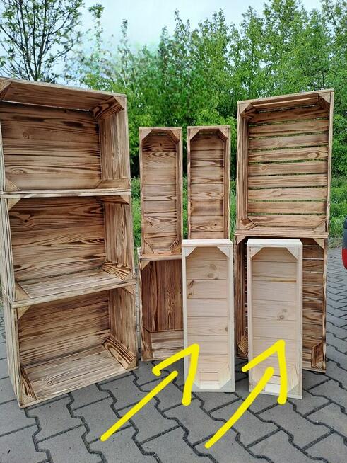 Skrzynka drewniana NUMER-9 tzw. doniczka 60×20×13.5 szlifowana