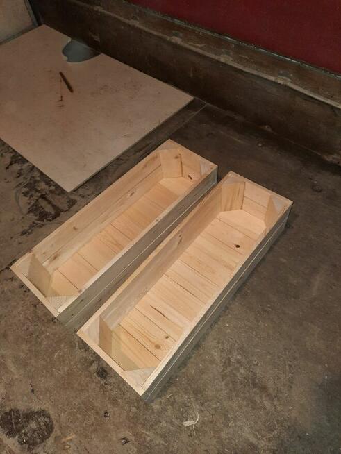 Skrzynka drewniana NUMER-9 tzw. doniczka 60×20×13.5 szlifowana