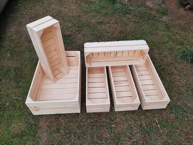 Skrzynka drewniana NUMER-9 tzw. doniczka 60×20×13.5 szlifowana