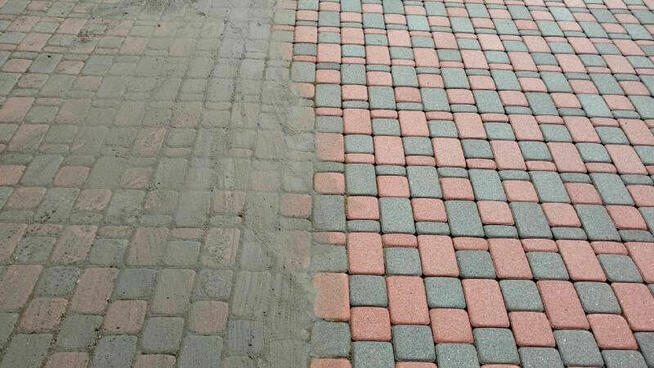 Lśniąca Kostka Brukowa Bez Wysiłku! Profesjonalne Mycie - Se