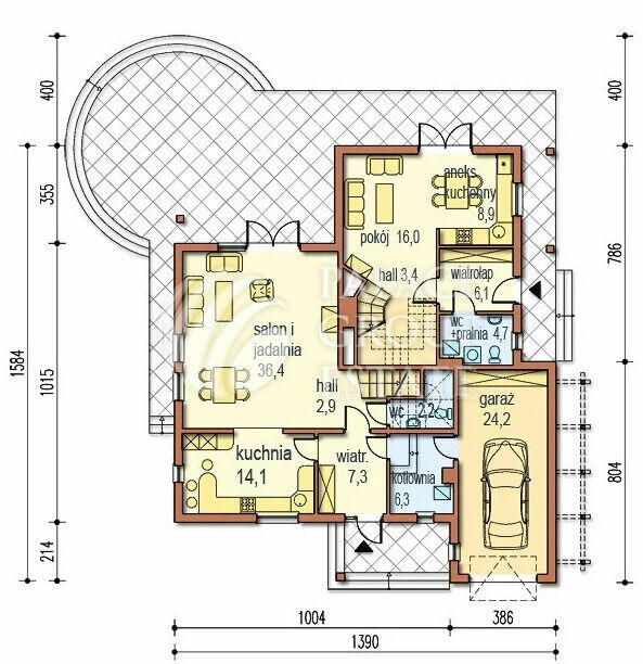 2 rodzinny dom z garażem i ogrodem /Brzesko