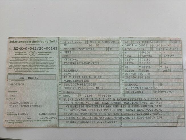 Seat Alhambra 2.0 TDI 170 PS DSG, xenon, zadbany stan mech.i wizualny