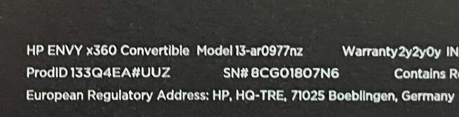 HP ENVY X360 13-ar0977nz