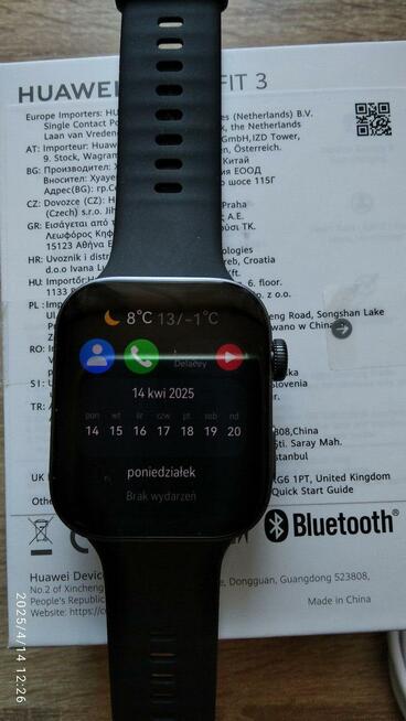 Smartwatch Huawei Watch Fit 3 Czarny