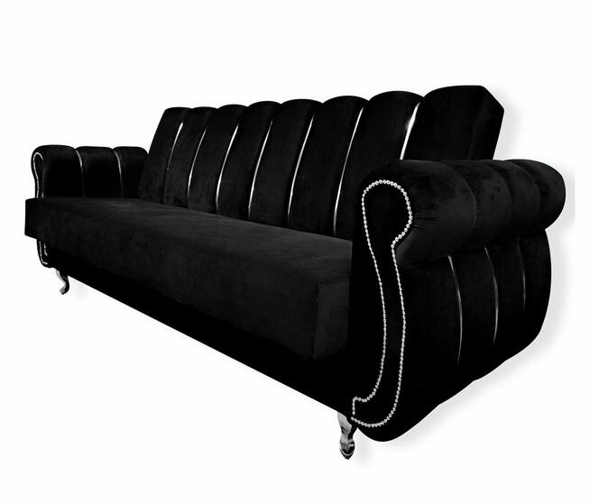 Sofa Fotel Komplet Kanapa rozkładana do spania z pojemnikime