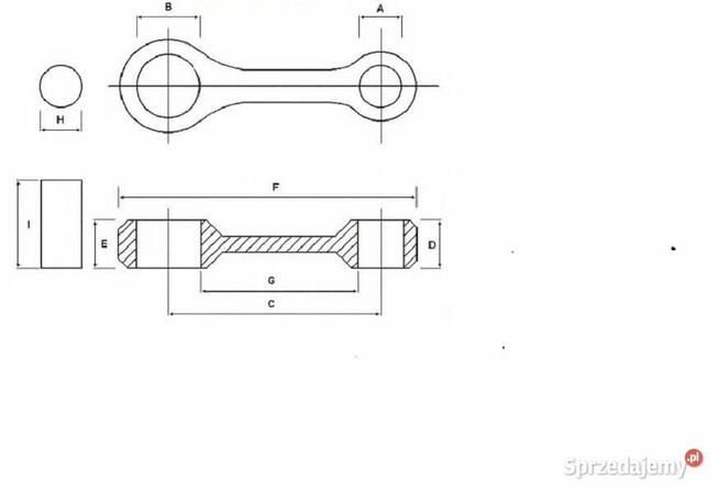 Korbowód (conrods) VOR 503 MT0005
