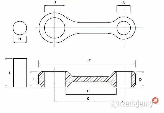Korbowód SYM 400 Skuter MT1375 2013R