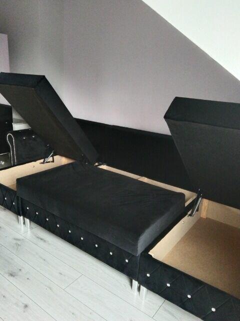 Narożnik Rogówka Glamour pojemniki na poście rozkładany