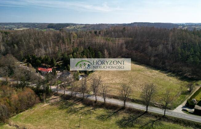 Brodnica Górna działka na wzgórzu przy lesie