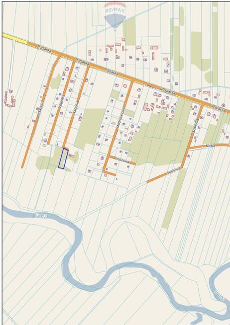 Działka budowlana w pobliżu rzeki Liwiec