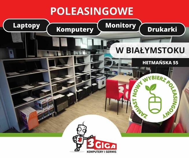 Serwis laptopów i komputerów • Białystok • Sprzęt poleasingowy