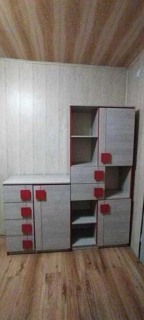 Komplet mebli Gumi-łóżko z biurkiem, szafa, komoda, regał