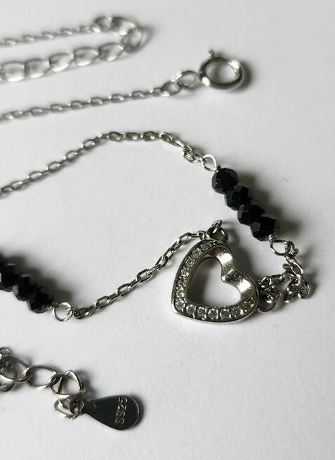 Srebrny komplet łańcuszek i bransoletka