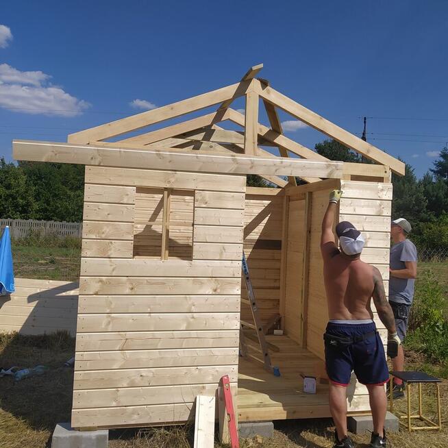 Domki narzędziowe, altany, drewutnie, domki dla dzieci itp.