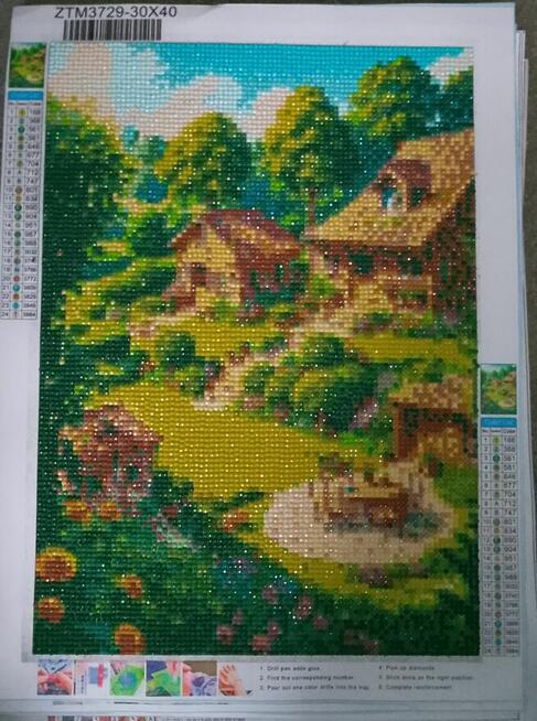 Haft Diamentowy Ręcznie Robiony Mozaika