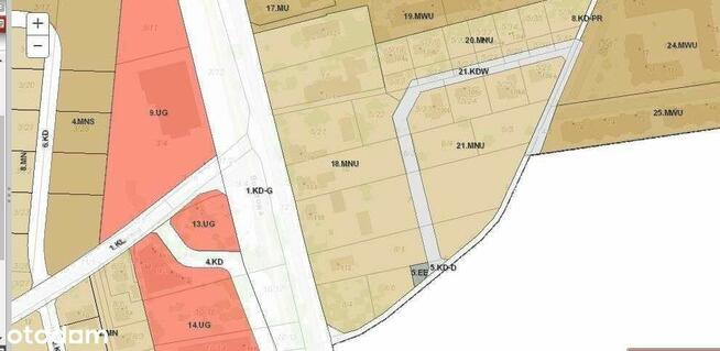 Działka pierwsza linia zabudowy