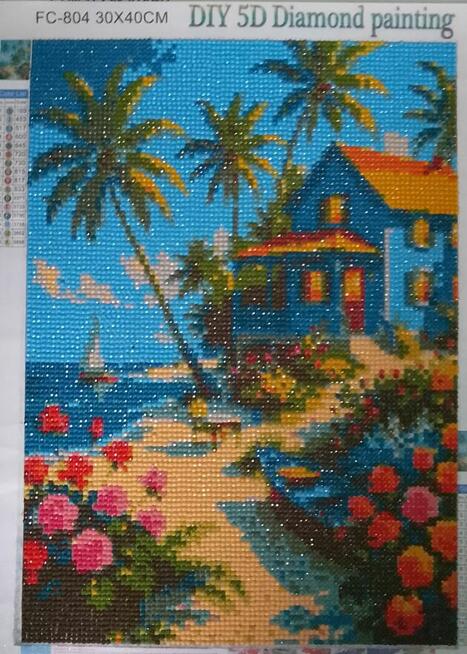 Haft Diamentowy Ręcznie Robiony Mozaika