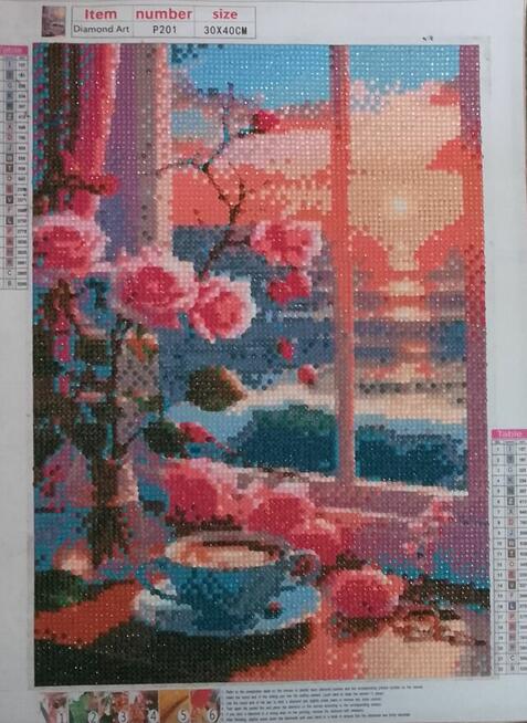 Haft Diamentowy Ręcznie Robiony Mozaika