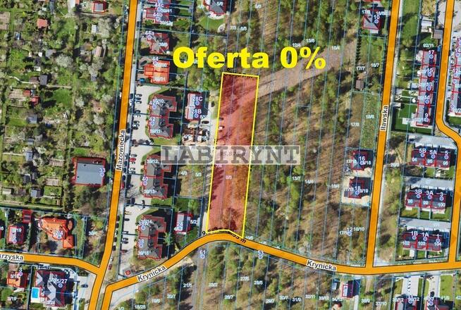 Parkitka, Krynicka, 3578m2, szerokość 28m lub 39m