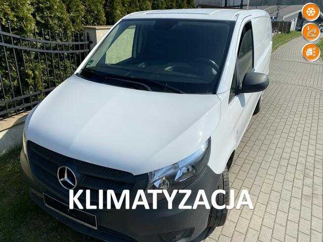 Mercedes Vito Tempomat/Drzwi boczne/Hak/Klimatyzacja/3 miejsca/Duża paka/z Niemiec