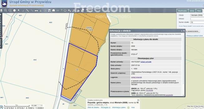 Działka budowlana przy lesie - dwa jeziora !!!
