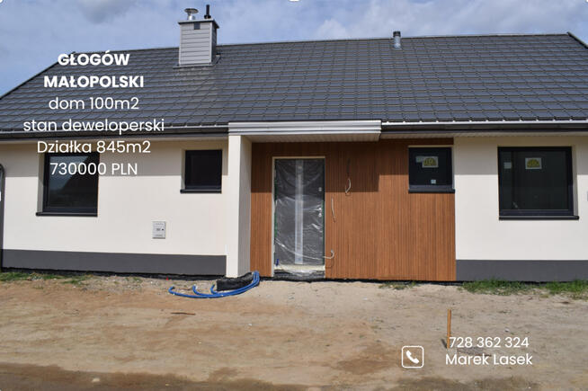 Dom 100m2 na działce 8.45a- Głogów Małopolski