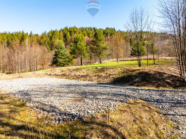 DZIAŁKA Z POZWOLENIEM NA BUDOWĘ DOMKU W STRÓŻY.