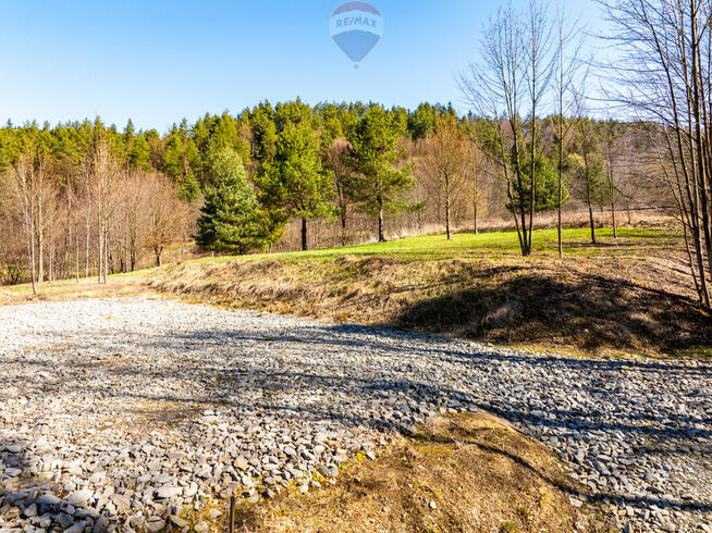 DZIAŁKA Z POZWOLENIEM NA BUDOWĘ DOMKU W STRÓŻY.