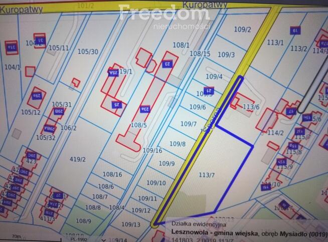 Idealna działka pod dom lub usługi – Mysiadło.